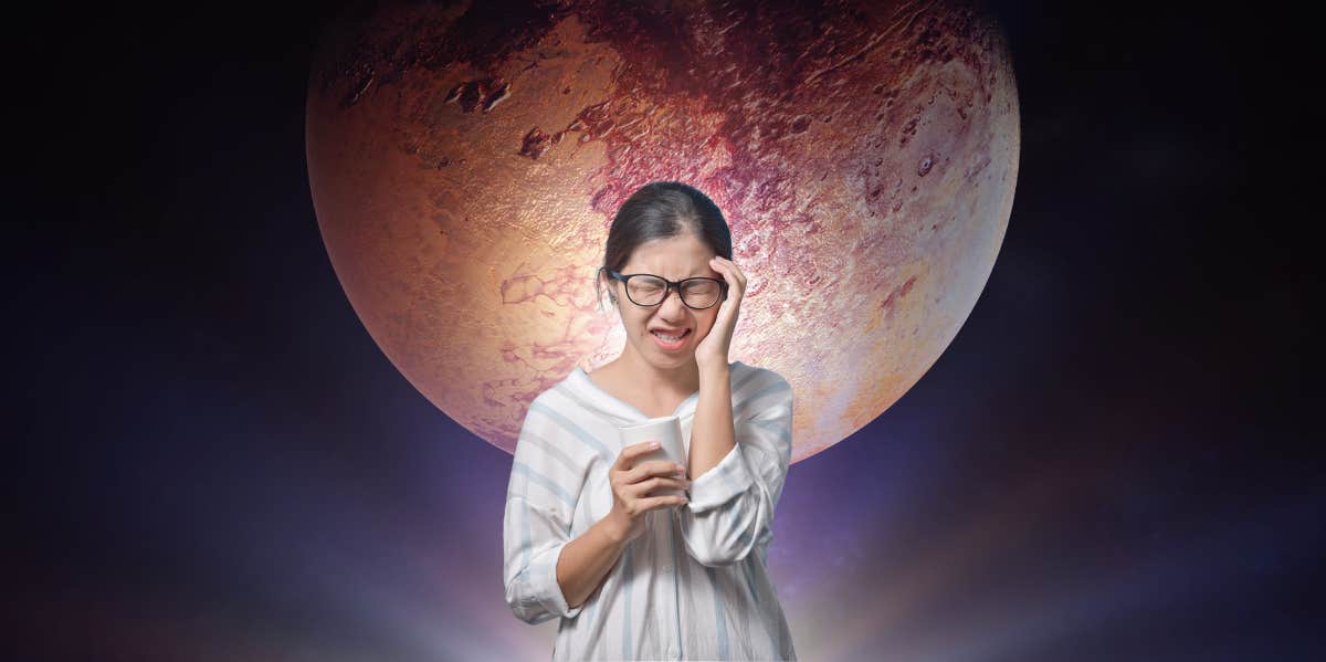 Квадрат Луны к Плутону 23 октября 2023 г.