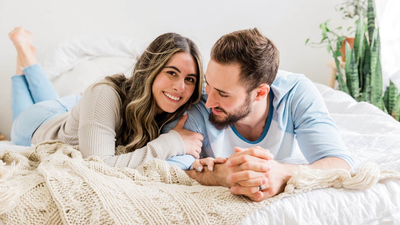 couple having a good day