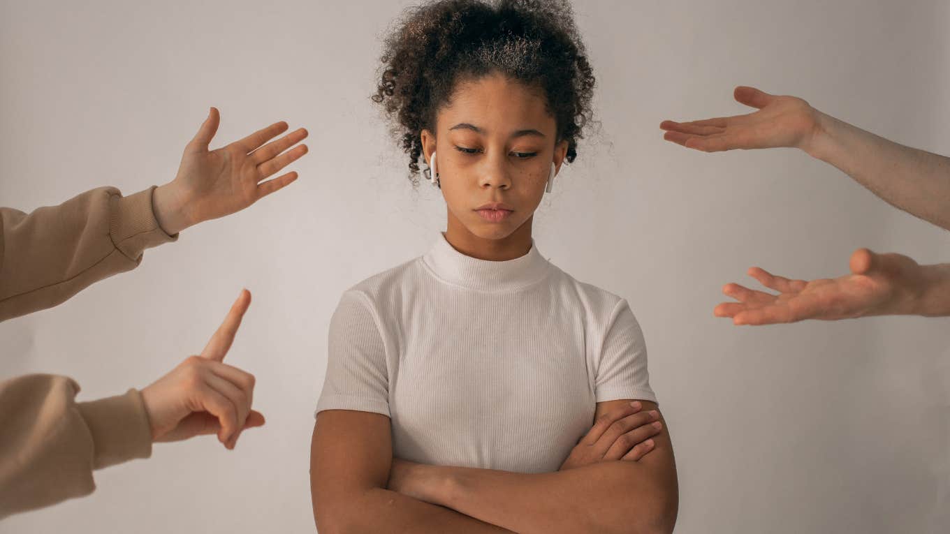 angry woman with arms crossed