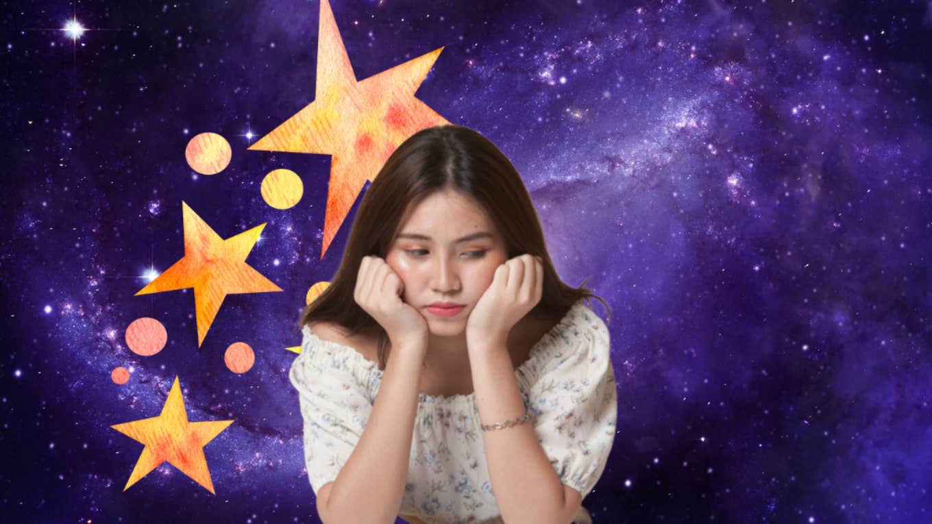 woman wondering what's happening in the universe