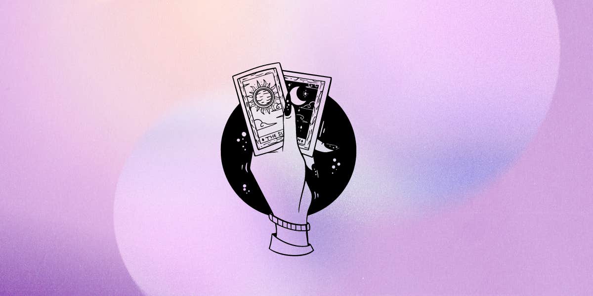 Every Single Zodiac Sign's Tarot Horoscope For September 7, 2023 hand holding up a tarot card