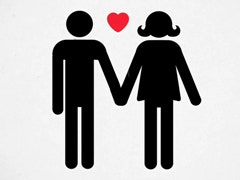 Are You Chemically Compatible? heart between cartoon couple