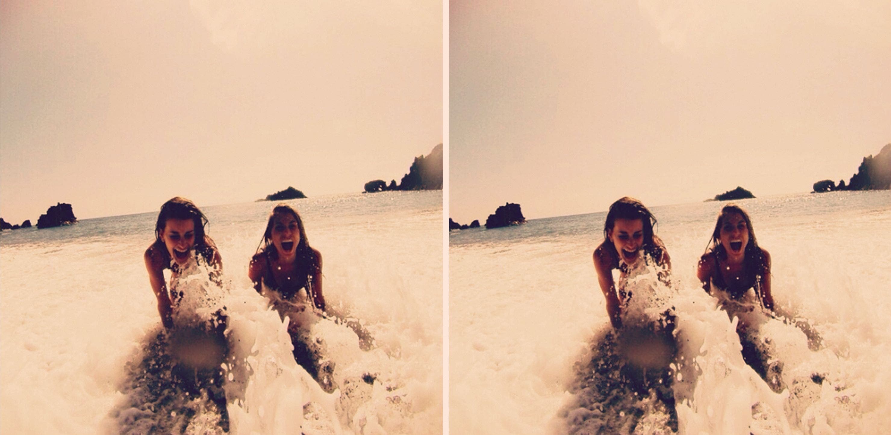 happy girls swimming happy girls swimming