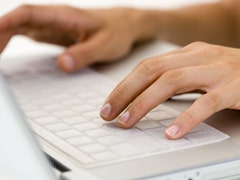 Should You "Google" A First Date? typing on keyboard