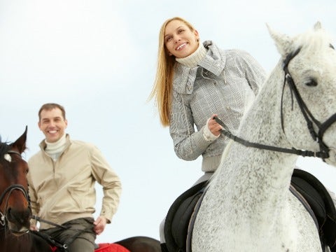 couple on horses