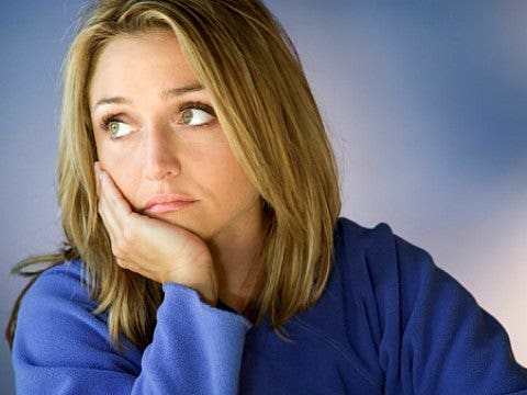 Are you jaded? jaded woman in blue
