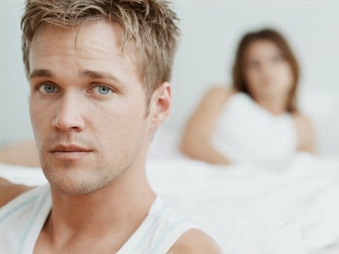 Who is responsible for your orgasm? dissatisfied lovers in bed