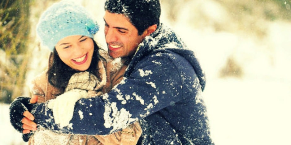 couple in snow couple in snow