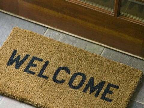 Are you a doormat? welcome mat
