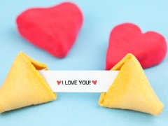 hearts and fortune cookie