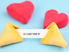 hearts and fortune cookie