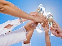 Why I Celebrate My Divorce toast friends sky glasses celebrate