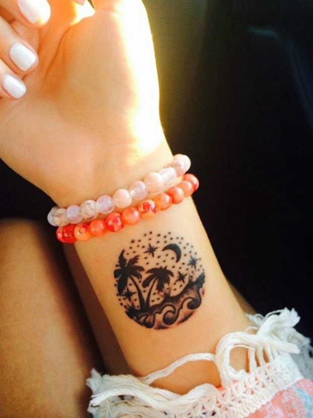 summer wrist tattoos