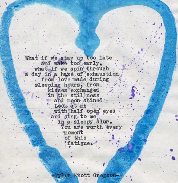 Tyler Knott Gregson Instagram Love Poems Quotes