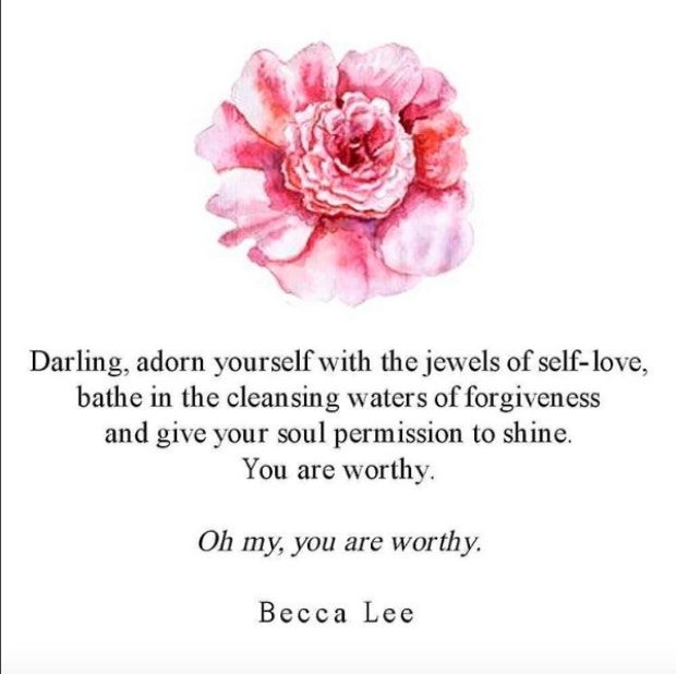 Becca Lee Instagram Quotes Self-Esteem Love Yourself