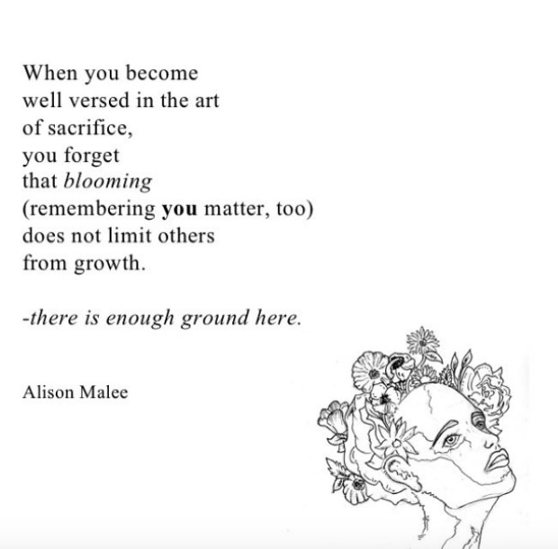 Inspirational Strong Woman Instagram Quotes by poet Alison Malee 