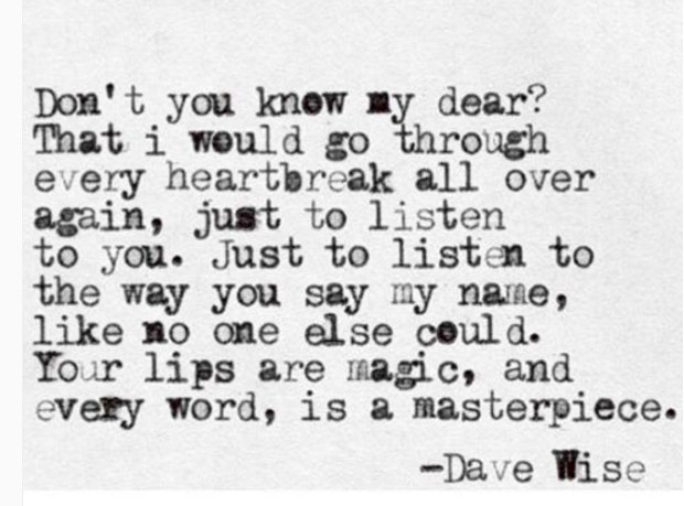 Dave Wise Poems About Love and Breakup Instagram Quotes