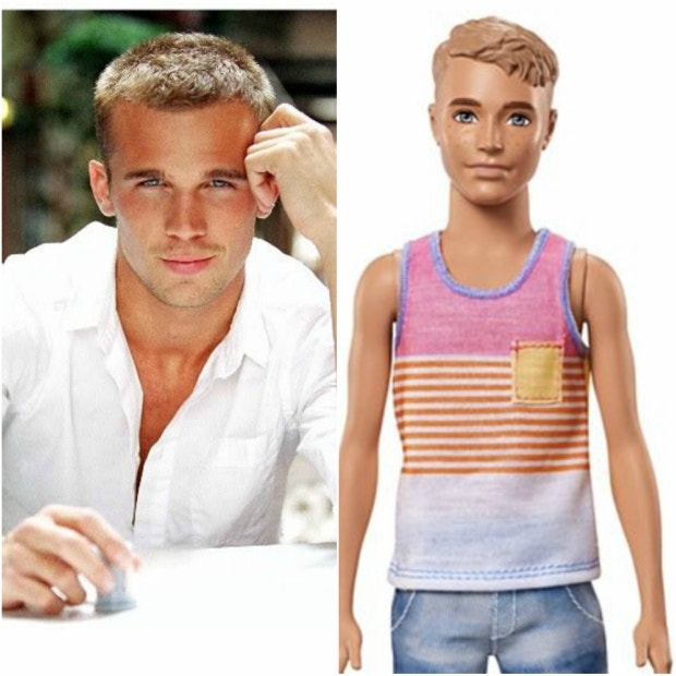 Mattel ken dolls Barbie Celebrity Resemblance