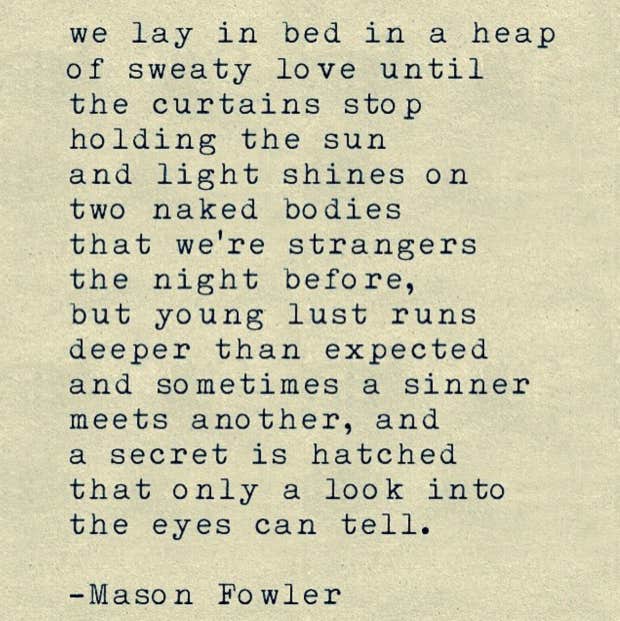 Mason Fowler Quotes poems sex and love