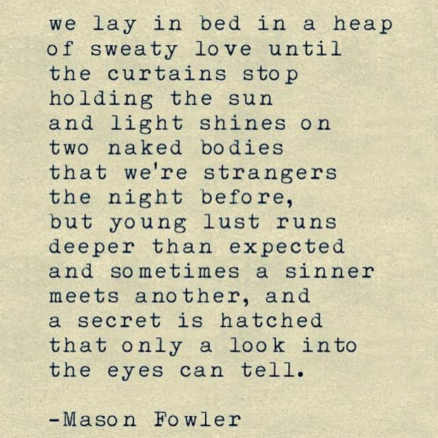Mason Fowler Quotes poems sex and love