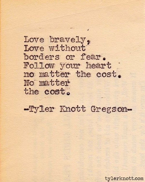 Tyler Knott Gregson Instagram Love Poems Quotes