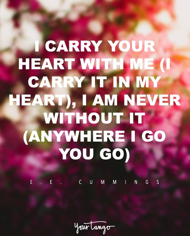 I carry your heart e.e. cummings poetry love poem -  Portugal