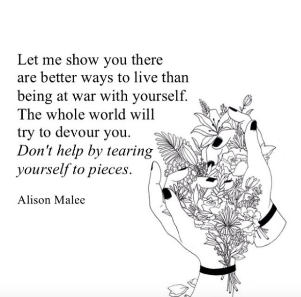 Inspirational Strong Woman Instagram Quotes by poet Alison Malee 