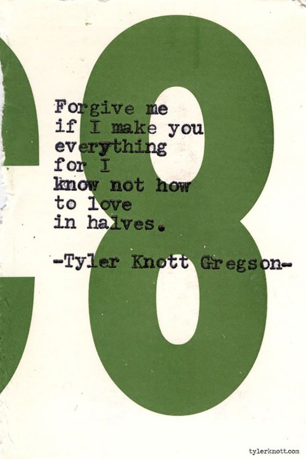 Tyler Knott Gregson Instagram Love Poems Quotes