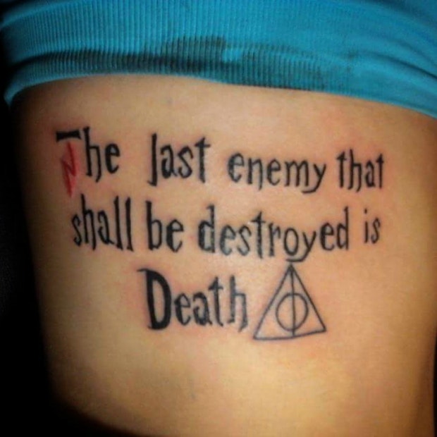 harry potter tattoo