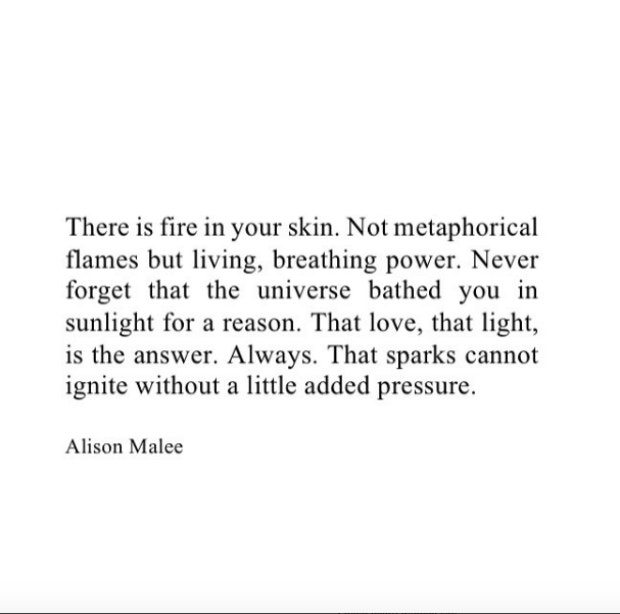 Inspirational Strong Woman Instagram Quotes by poet Alison Malee 