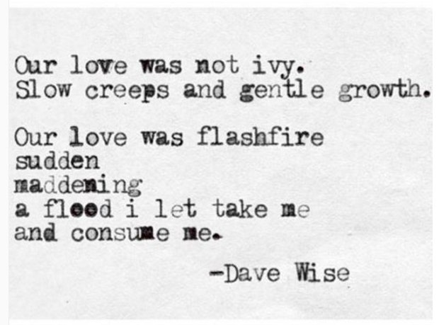 Dave Wise Poems About Love and Breakup Instagram Quotes