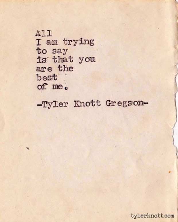 Tyler Knott Gregson Instagram Love Poems Quotes