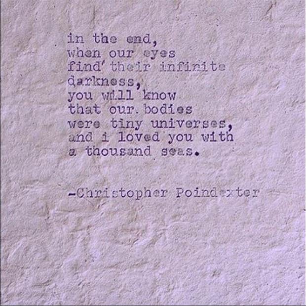 Christopher Poindexter Poems Instagram Quotes About Love