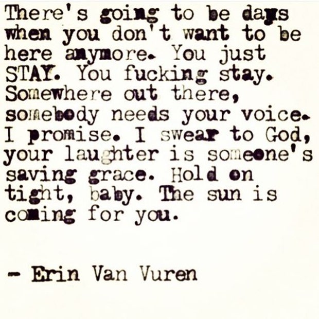 Erin Van Vuren Poetry Life Quotes
