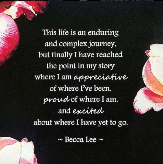 Becca Lee Instagram Quotes Self-Esteem Love Yourself