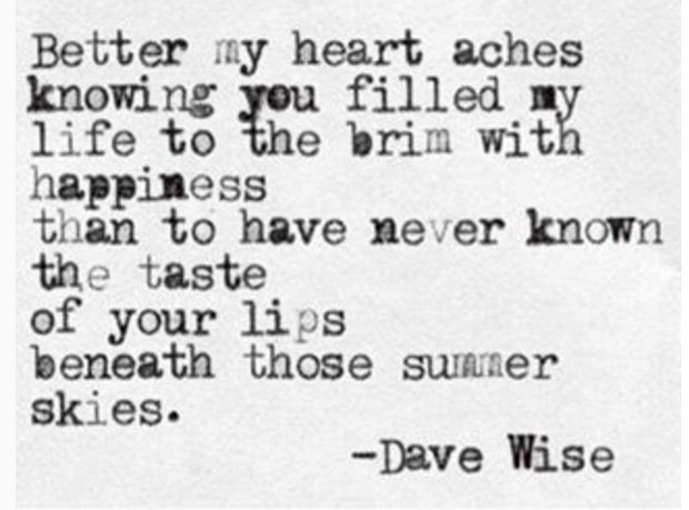 Dave Wise Poems About Love and Breakup Instagram Quotes