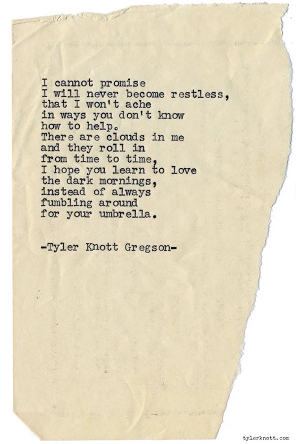 Tyler Knott Gregson Instagram Love Poems Quotes