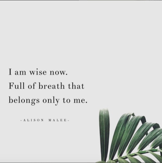 Inspirational Strong Woman Instagram Quotes by poet Alison Malee 