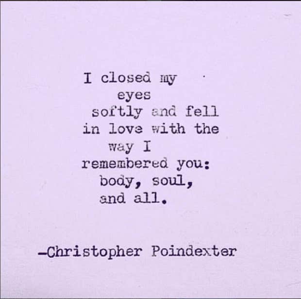 Christopher Poindexter Poems Instagram Quotes About Love