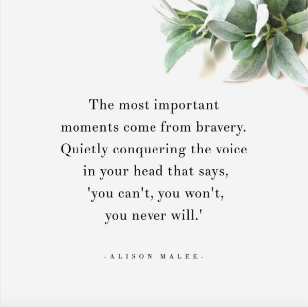 Inspirational Strong Woman Instagram Quotes by poet Alison Malee 