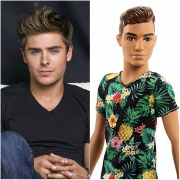 Mattel ken dolls Barbie Celebrity Resemblance