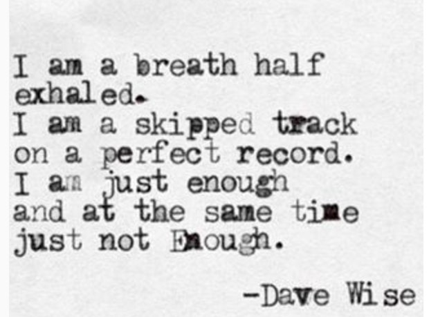 Dave Wise Poems About Love and Breakup Instagram Quotes