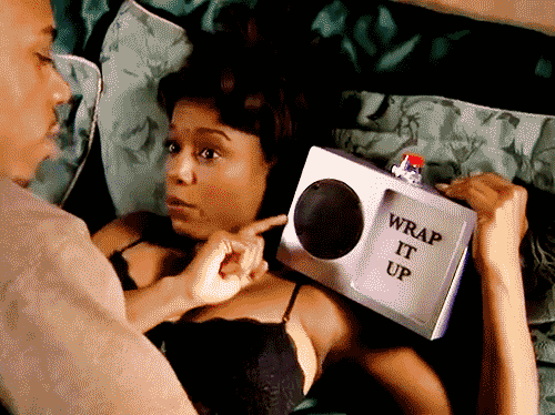 Knowing you have a limited amount of time and debating just throwing him off you already. <a href="reactiongifs.com" target="_blank">reactiongifs.com</a>