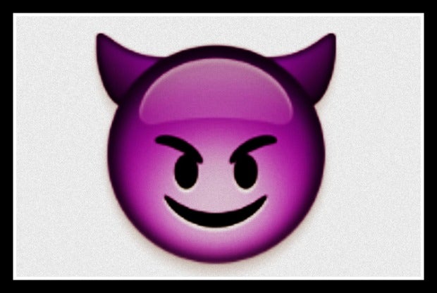 flirty emoji Smiling Face With Horns