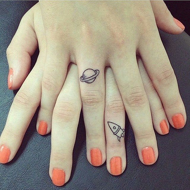 Best friends matching tattoos 