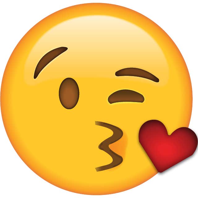 The kiss emoji — when you... ya know? Just wanna kiss