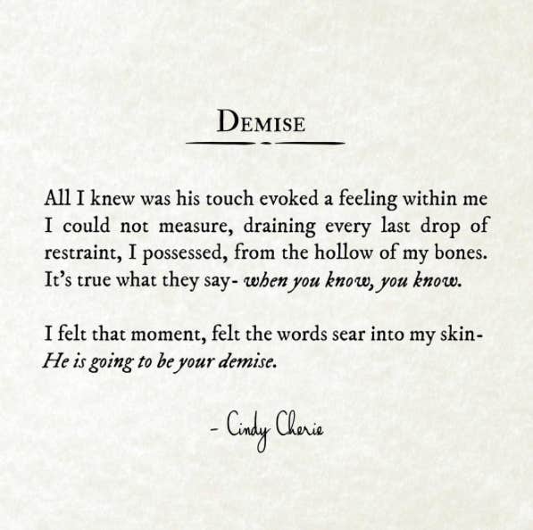 Instagram Quotes By Poet Cindy Cherie On Heartbreak