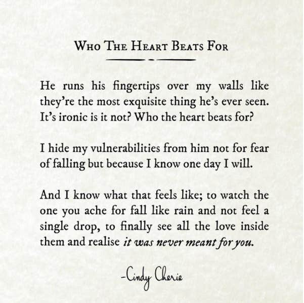 Instagram Quotes By Poet Cindy Cherie On Heartbreak