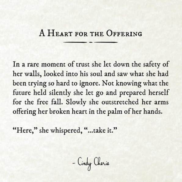 Instagram Quotes By Poet Cindy Cherie On Heartbreak