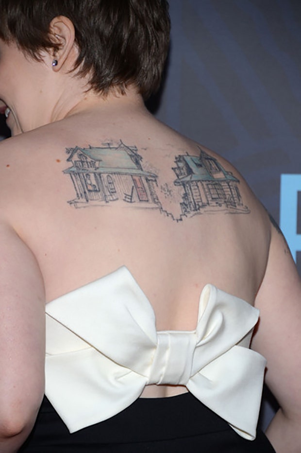 Lena Dunham most unique celebrity tattoos